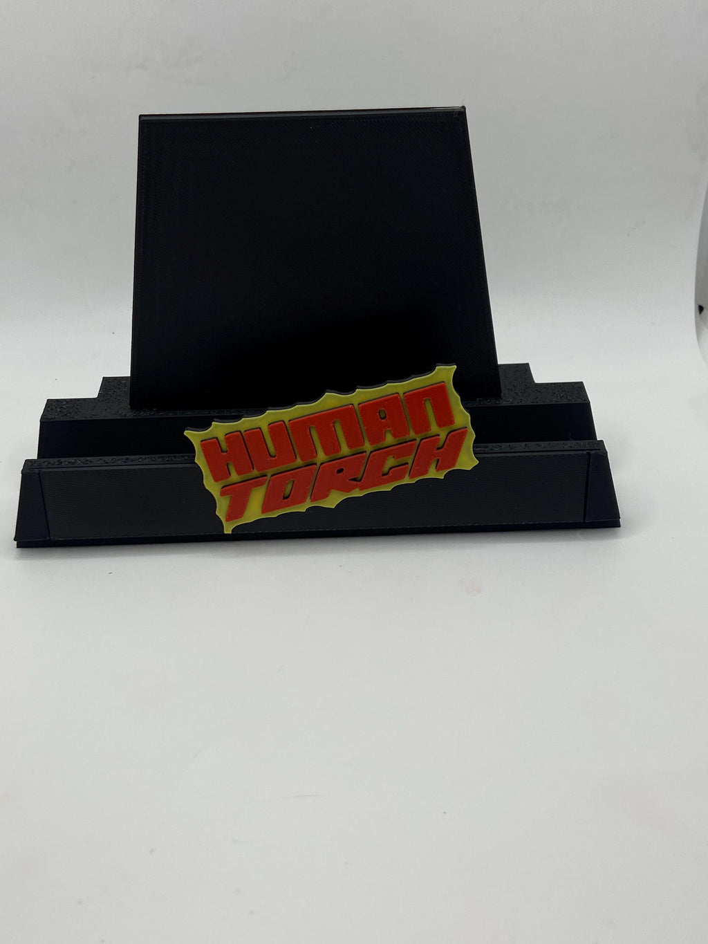 Interchangeable Comic Display Stand | 3D Printed Hero Logo Desk Stand
