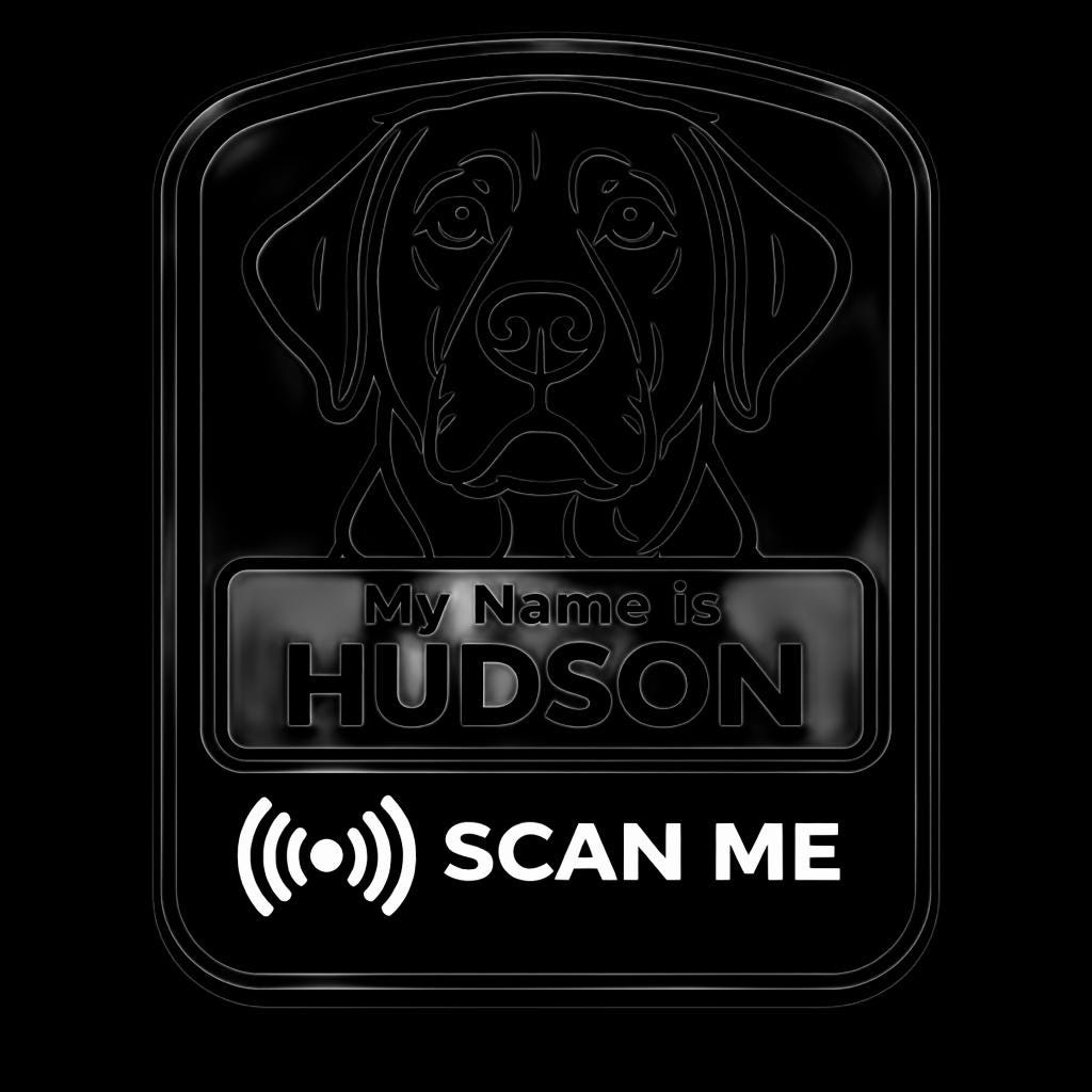 Custom RFID Dog Tag | NFC Pet ID for Facility & Service Dogs