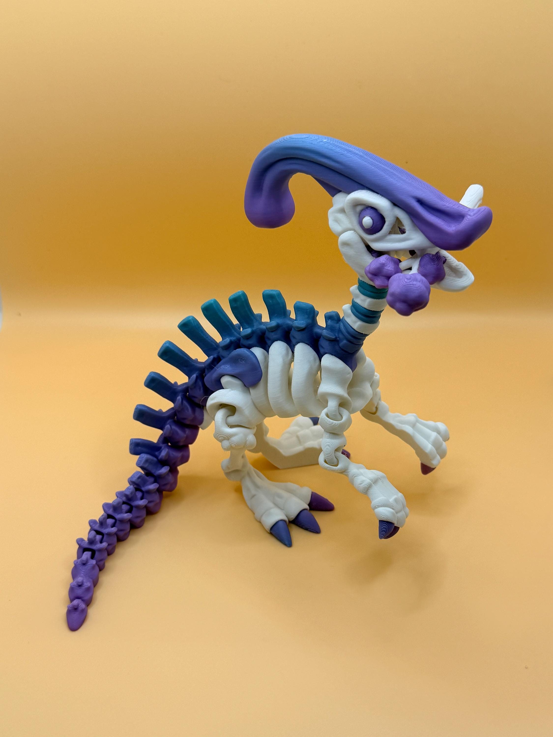 Multicolor 3D Printed Skeleton Dinosaur & Animal Figures | Choose Your Model | Color Accent Bones
