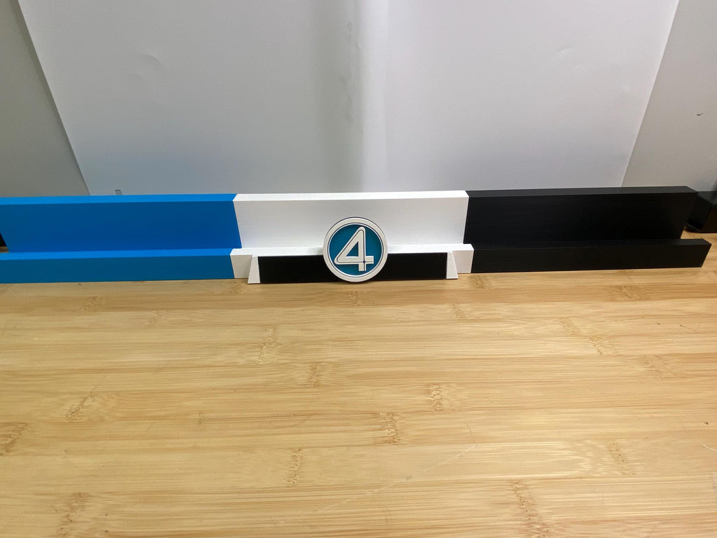 Modular Display Shelf System | Wall Mounted Collector | Expandable with Interchangeable Nameplate Option