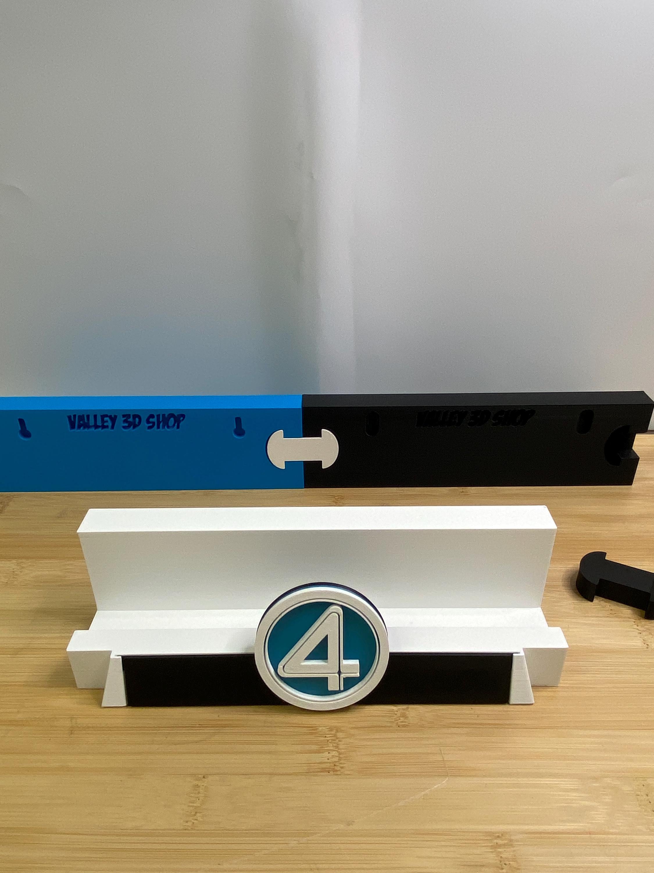 Modular Display Shelf System | Wall Mounted Collector | Expandable with Interchangeable Nameplate Option