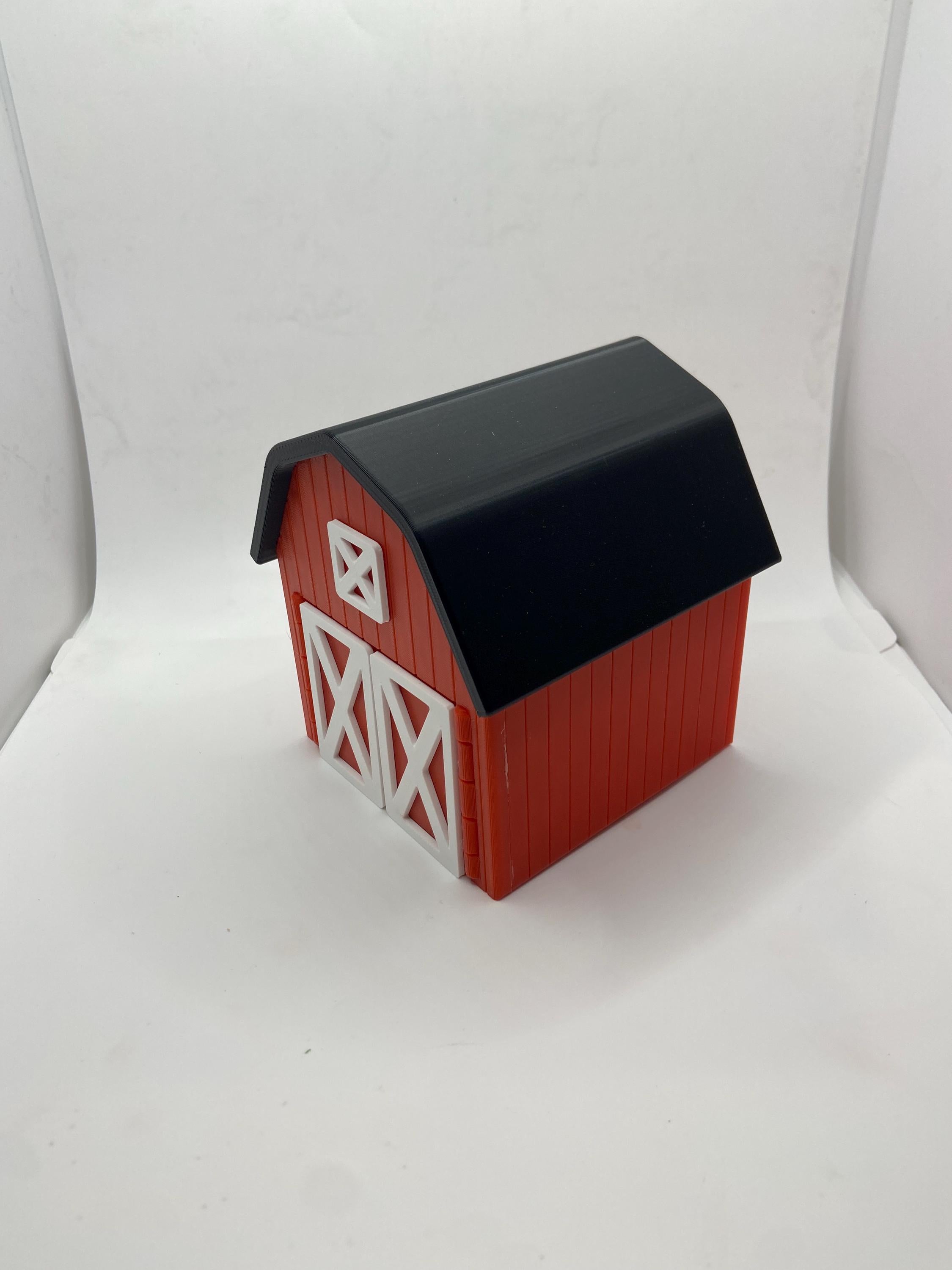 3D Printed Barnyard Playset: Miniature Farm Animals & Barn Décor