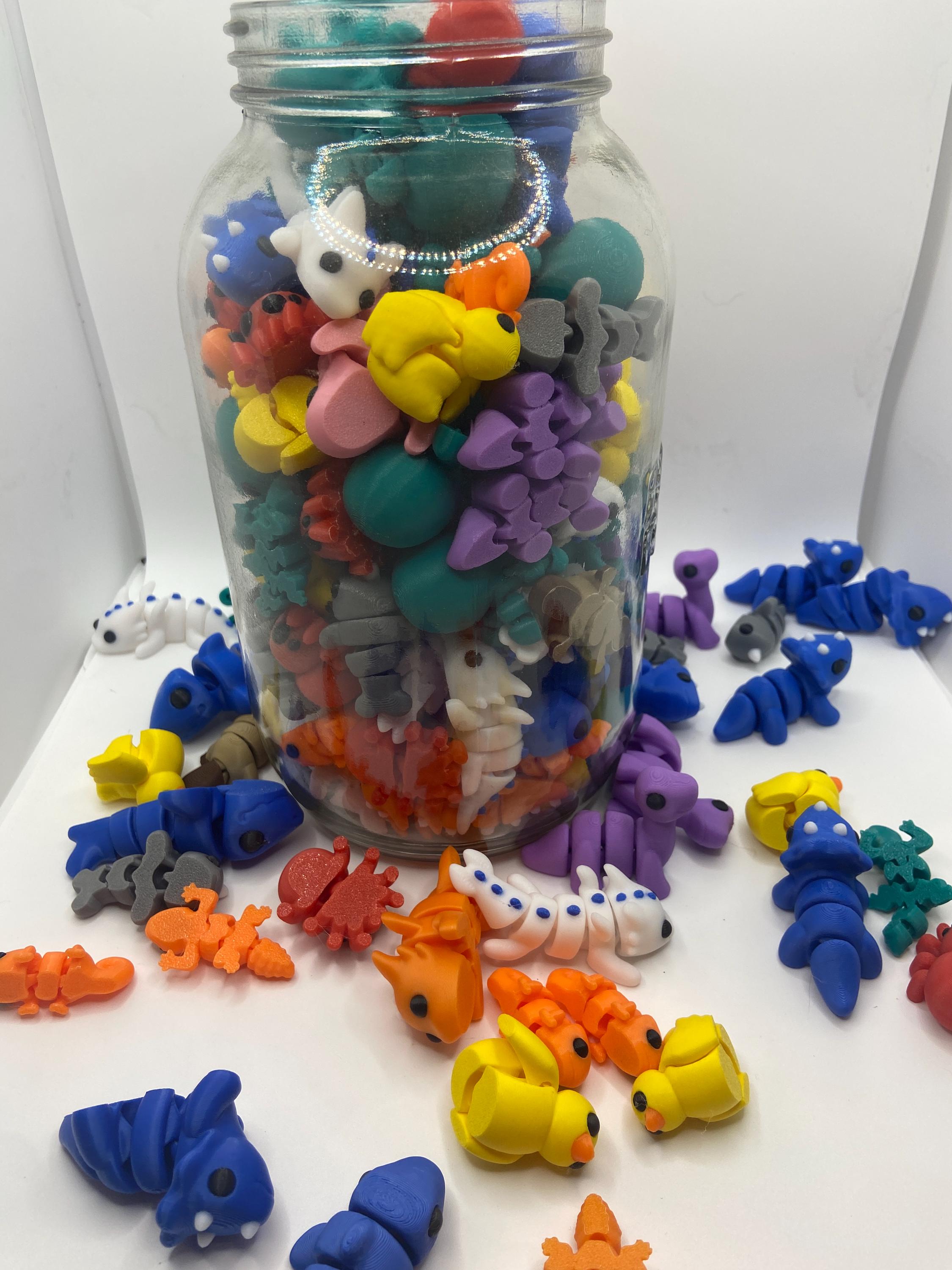Articulating Mini Animals: Sensory Fidget Toys, Pocket Pals