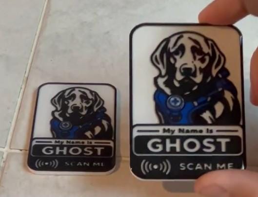 Custom RFID Dog Tag | NFC Pet ID for Facility & Service Dogs