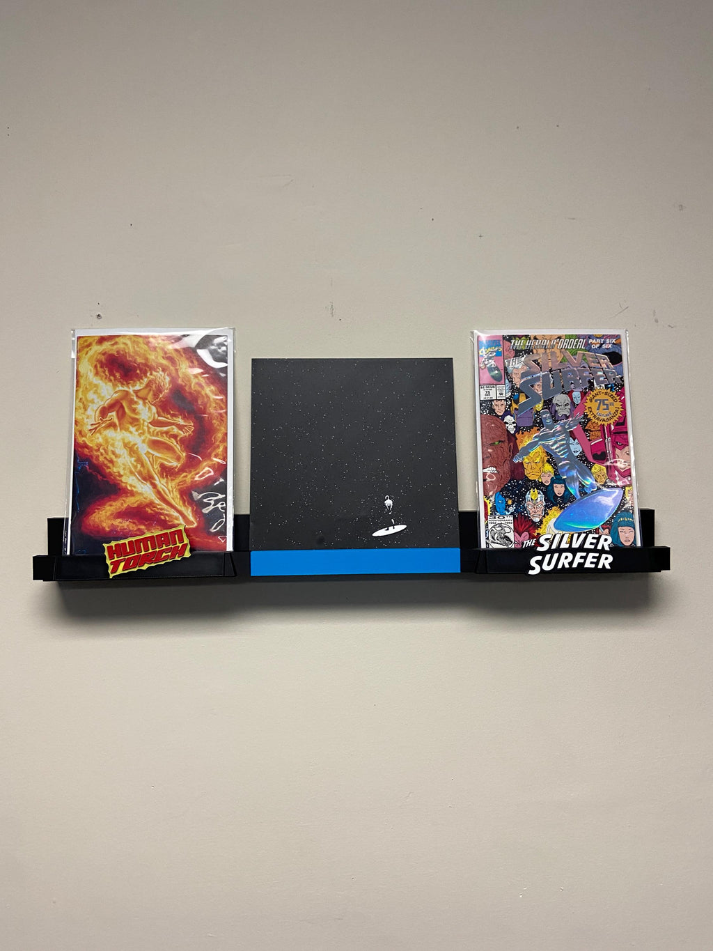 Modular Display Shelf System | Wall Mounted Collector | Expandable with Interchangeable Nameplate Option
