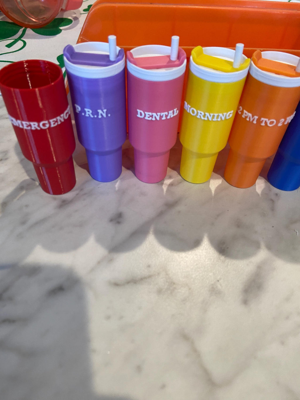 Custom Mini Tumbler Keychain: 3D Printed Pill Holder & Organizer