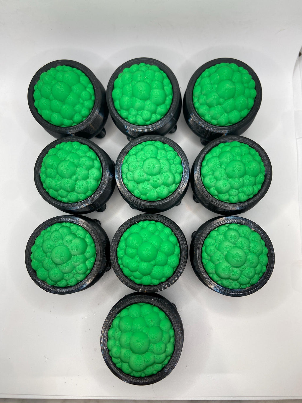 3D Printed Mini Witch Cauldron with Halloween Minis: Spooky Party Favor