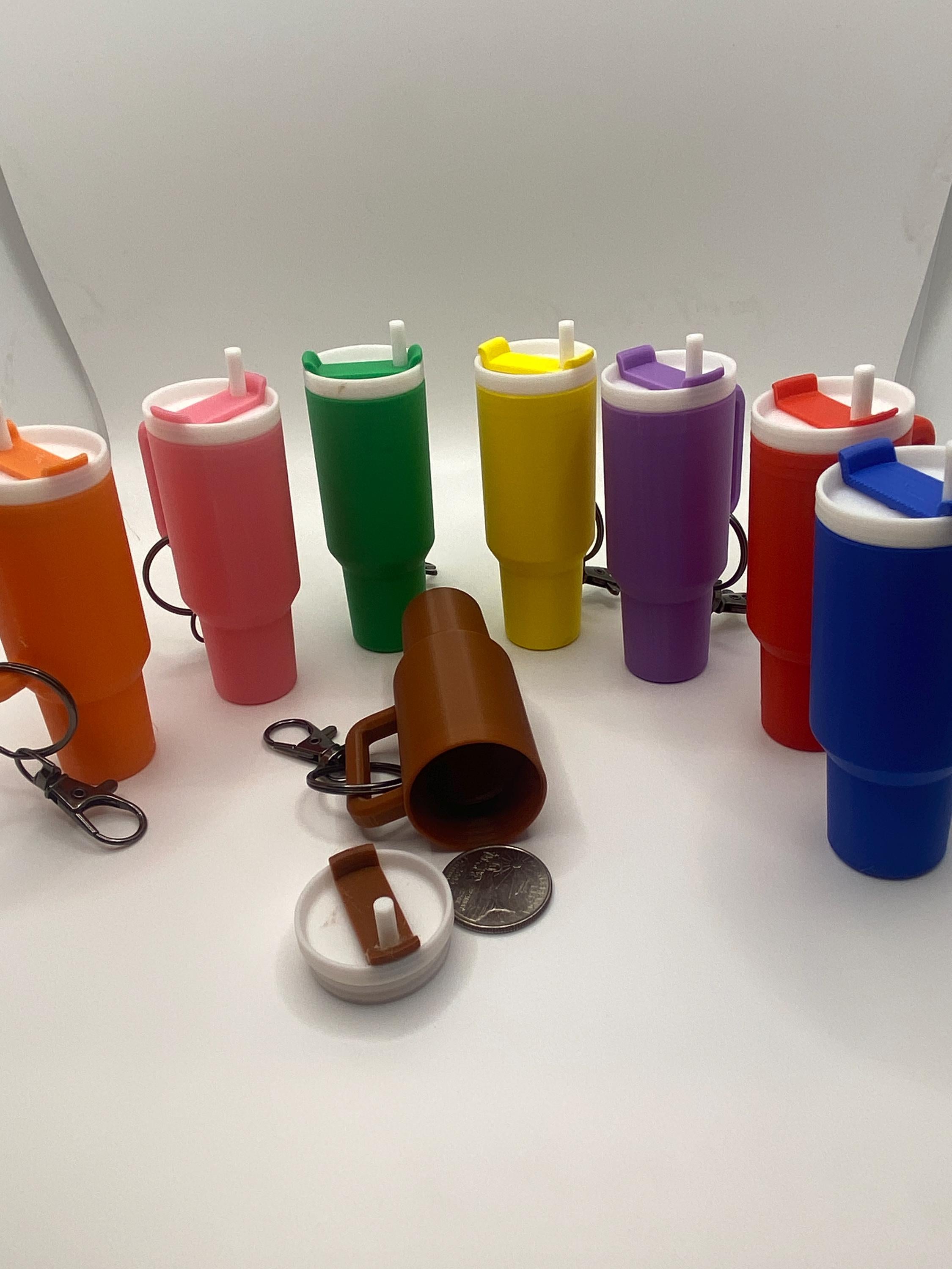 Mini Tumbler Keychain - Mini Stanley Cup - Solid Colors