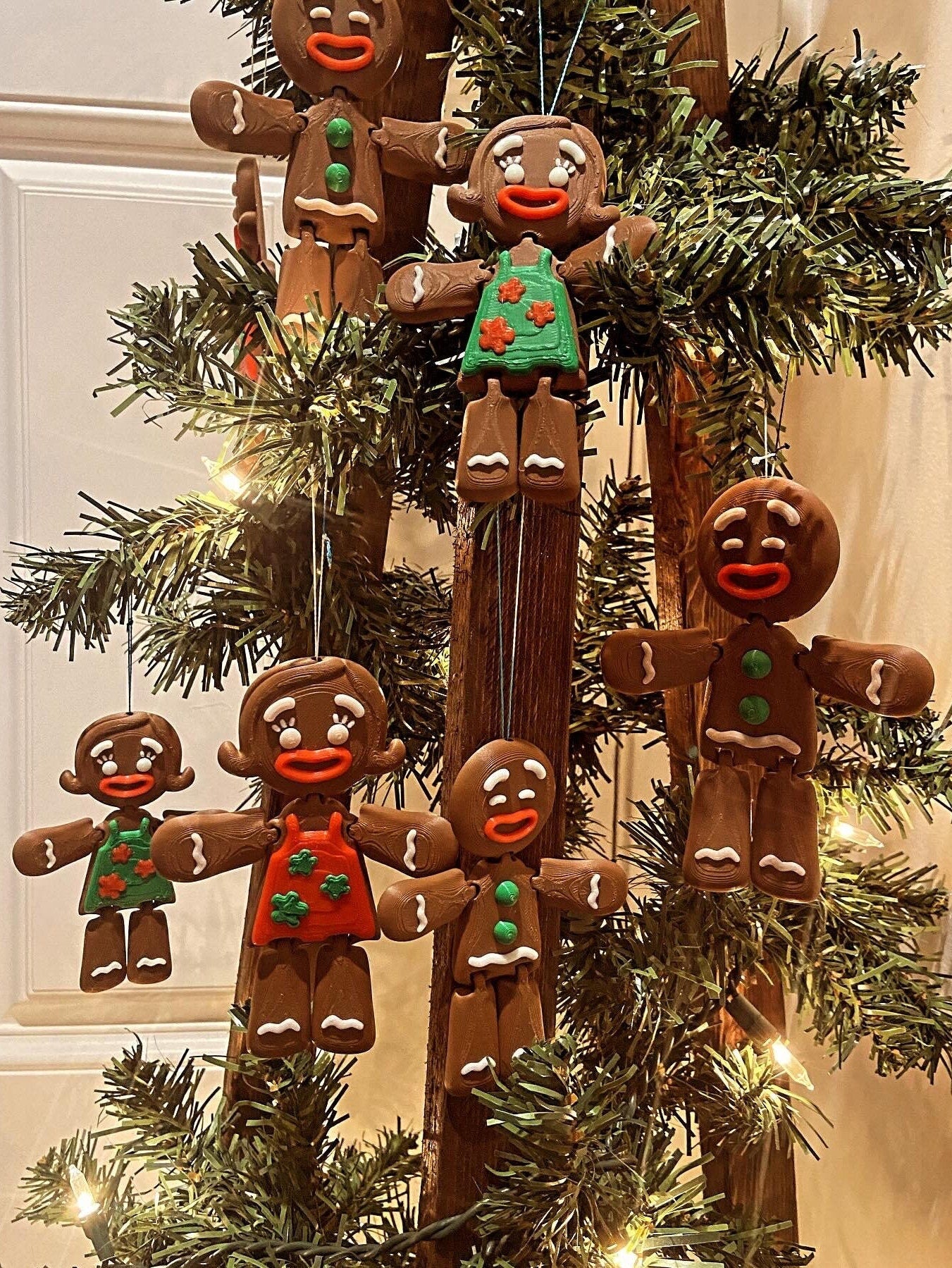 3D Printed Gingerbread Christmas Ornaments