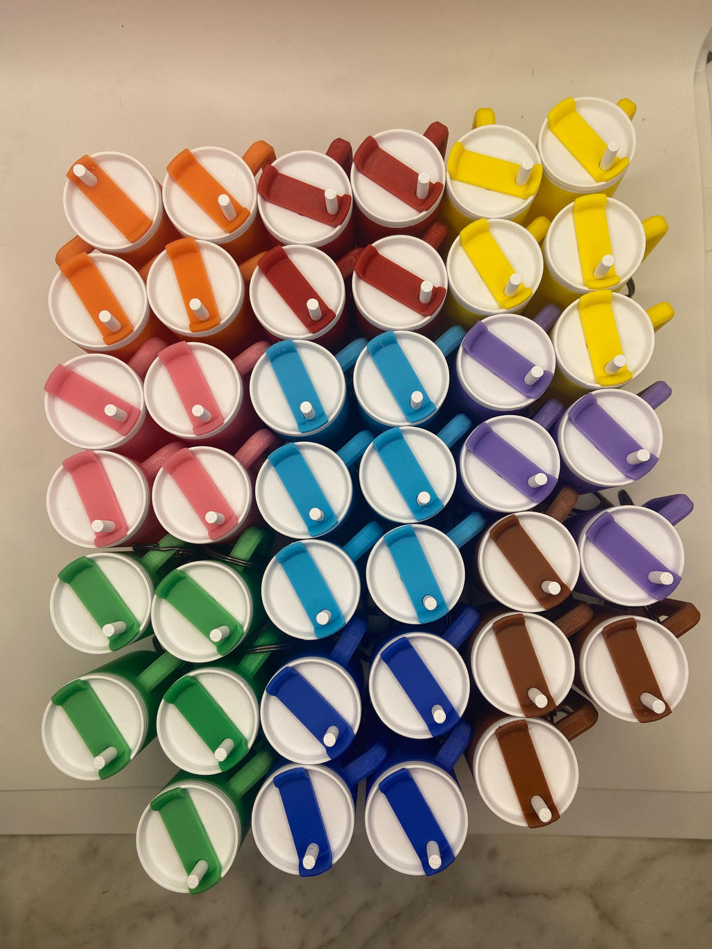 Mini Tumbler Keychain - Mini Stanley Cup - Solid Colors