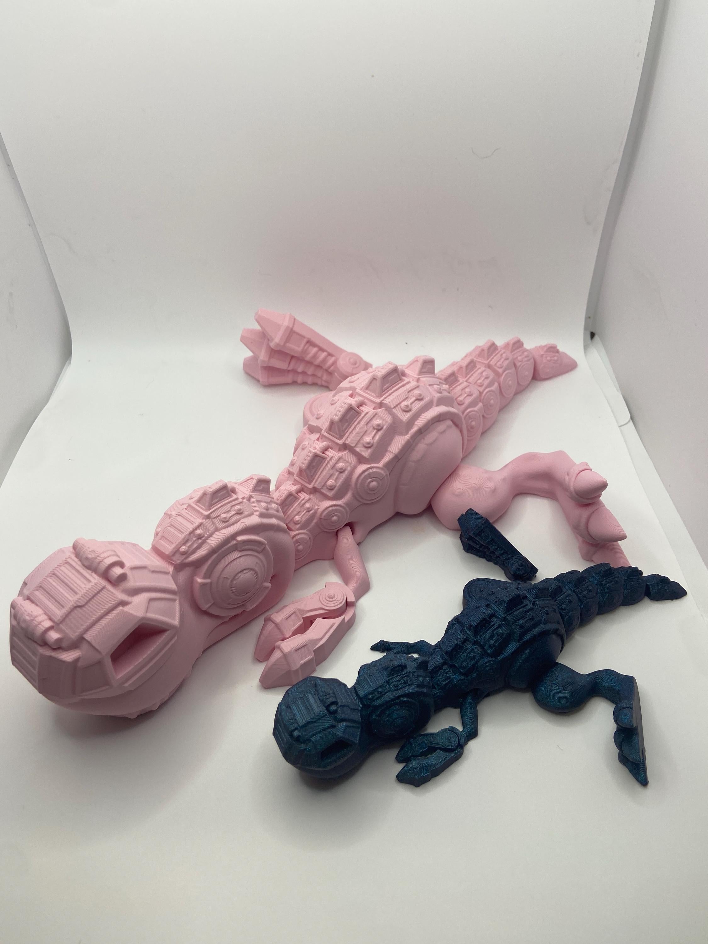 Flexi Cyborg Dino - Fun Articulating Fidget Toy