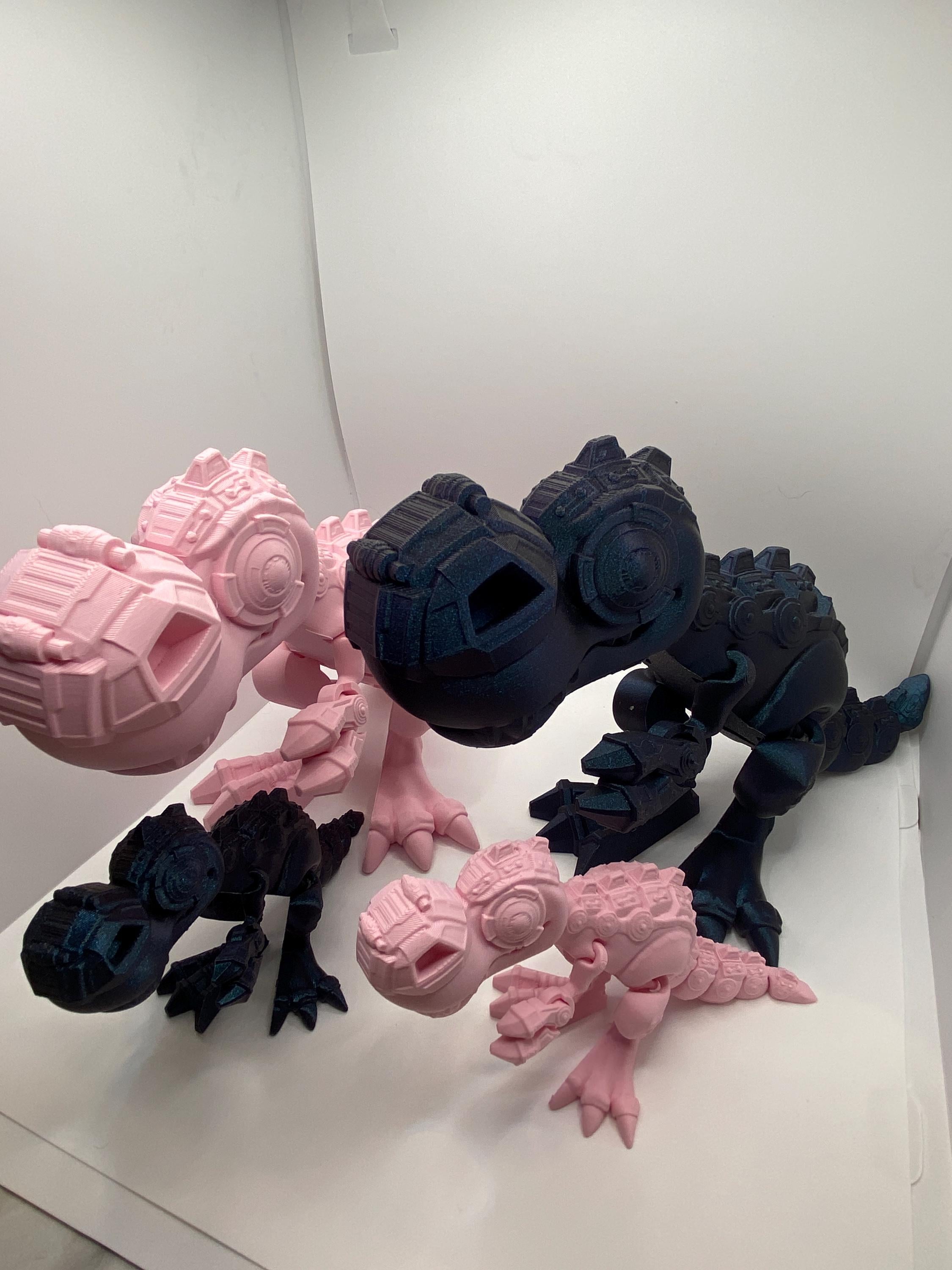Flexi Cyborg Dino - Fun Articulating Fidget Toy