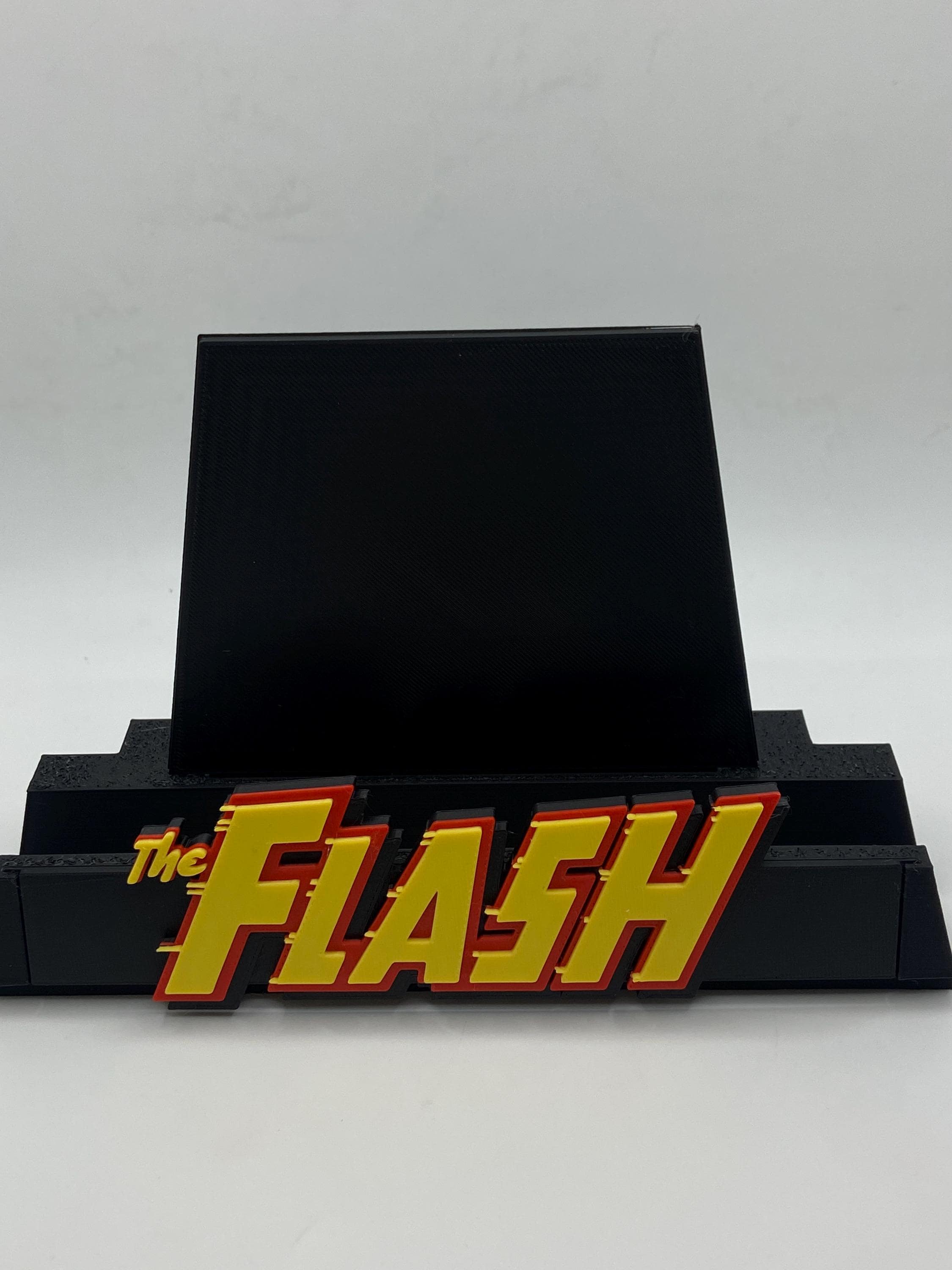 Interchangeable Comic Display Stand | 3D Printed Hero Logo Desk Stand