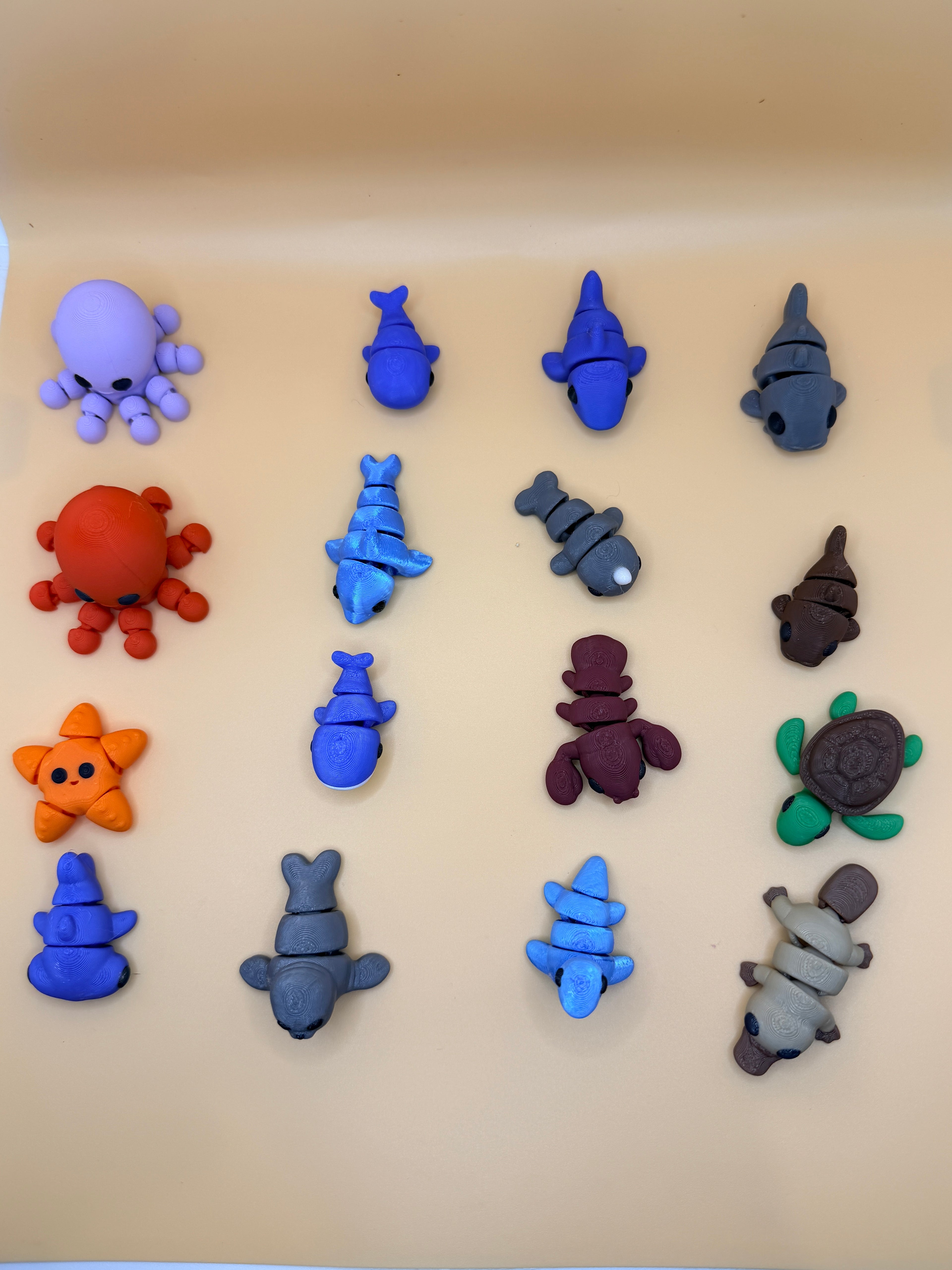 Articulating Mini Animals: Sensory Fidget Toys, Pocket Pals