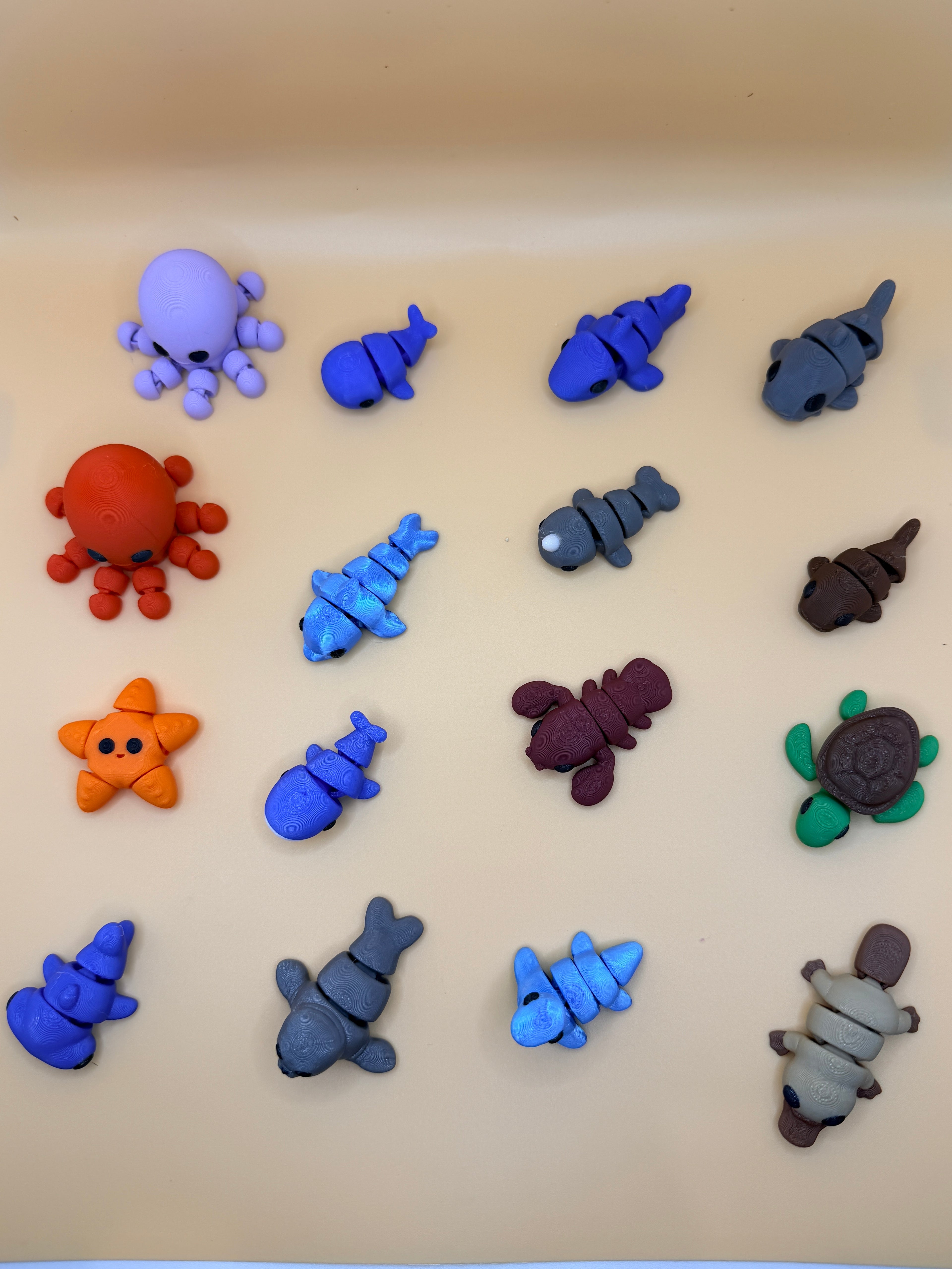 Articulating Mini Animals: Sensory Fidget Toys, Pocket Pals