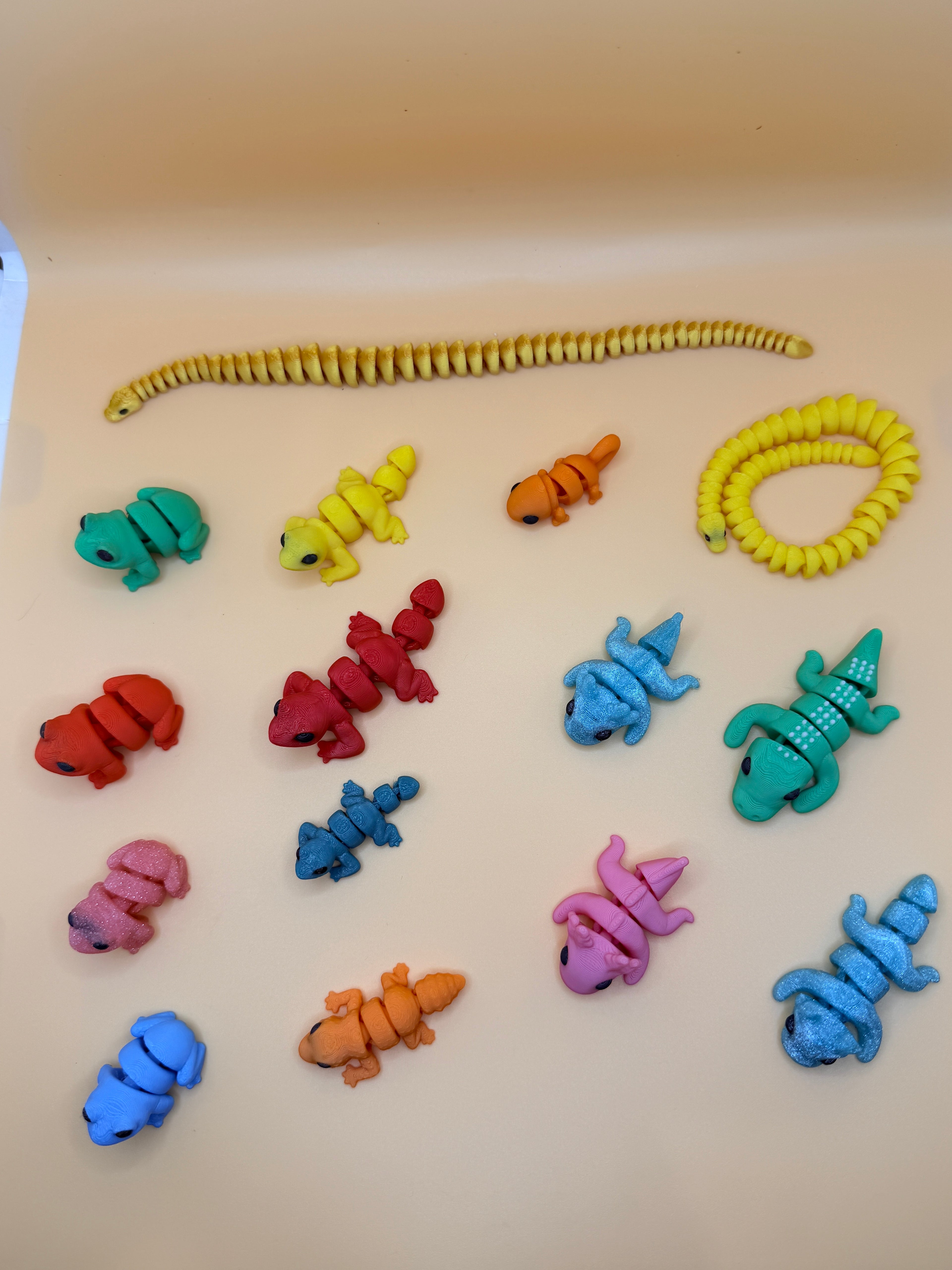 Articulating Mini Animals: Sensory Fidget Toys, Pocket Pals