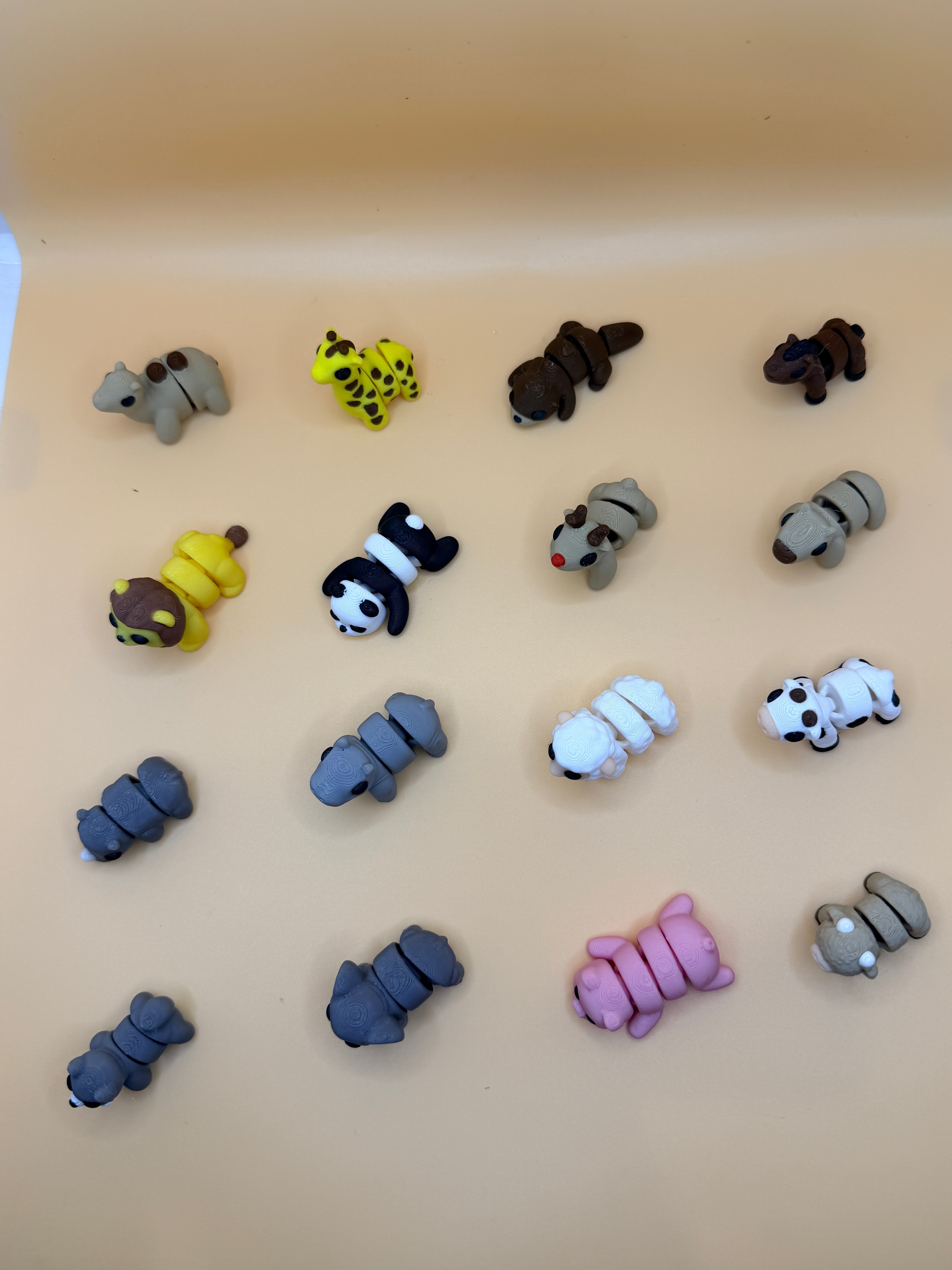 Articulating Mini Animals: Sensory Fidget Toys, Pocket Pals
