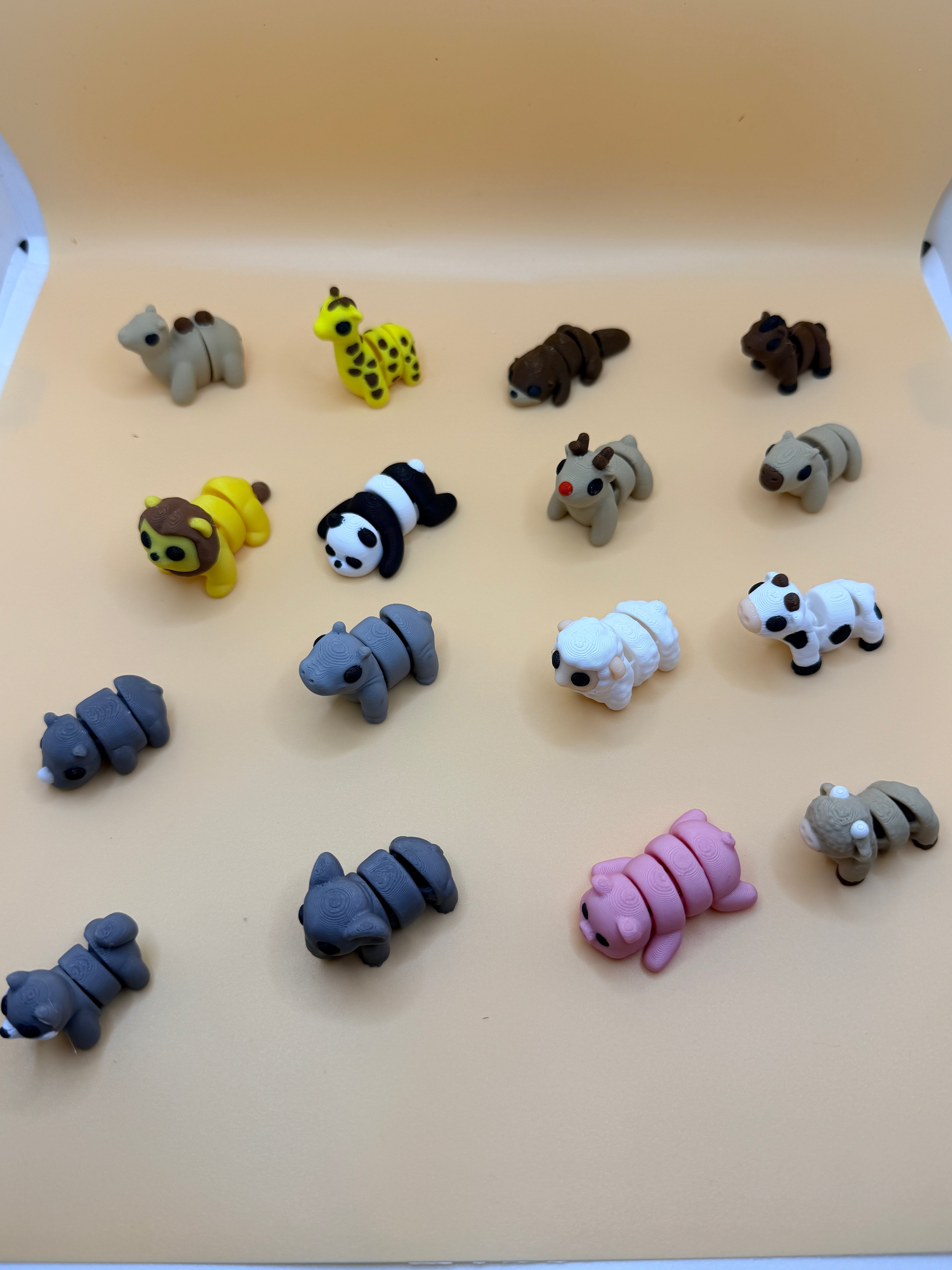 Articulating Mini Animals: Sensory Fidget Toys, Pocket Pals