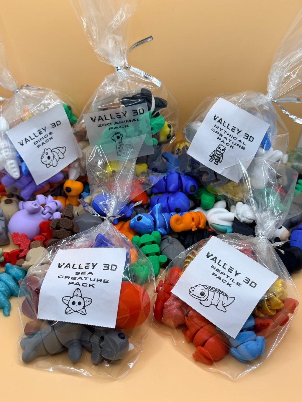 Articulating Mini Animals: Sensory Fidget Toys, Pocket Pals
