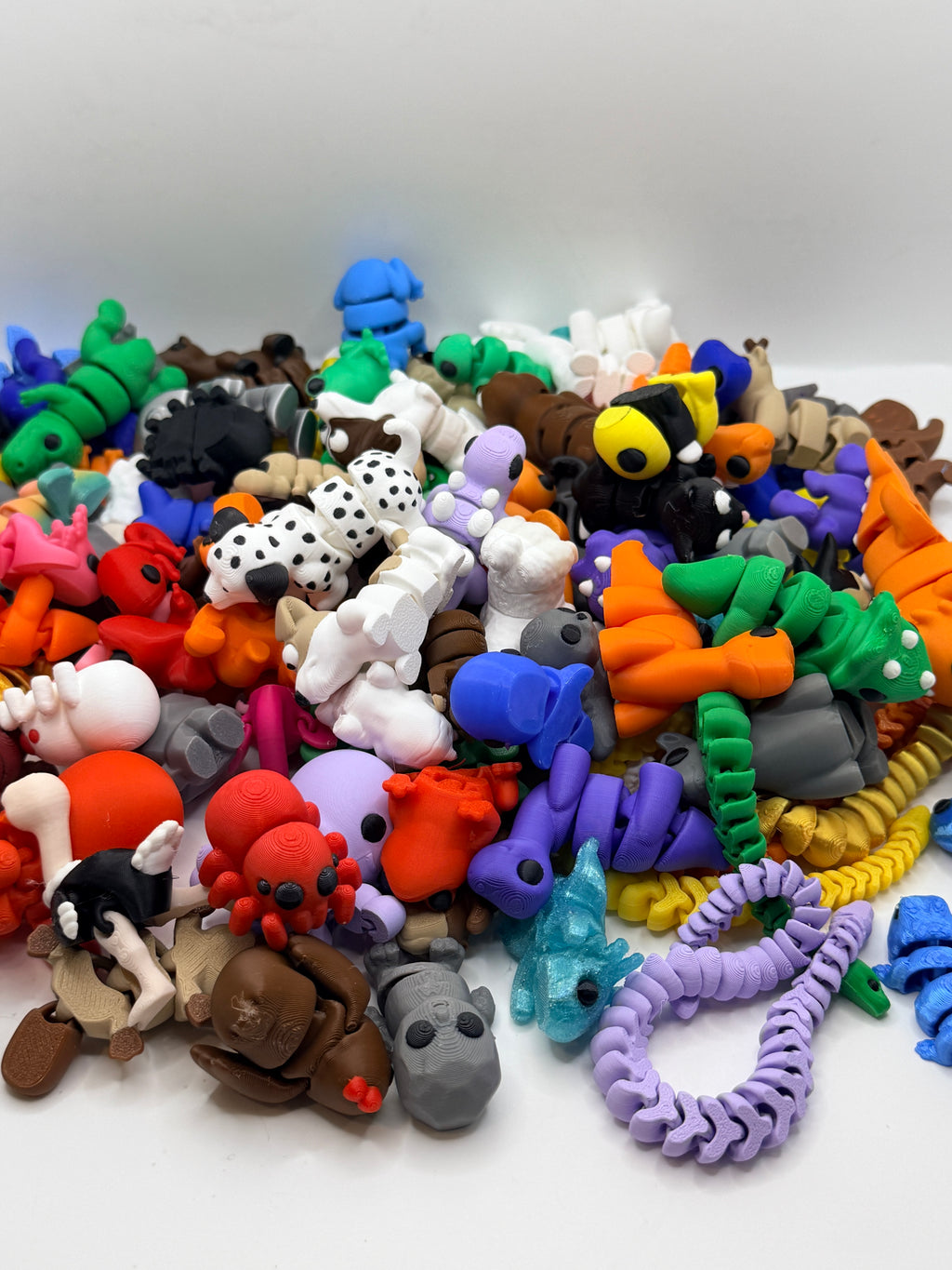 Articulating Mini Animals: Sensory Fidget Toys, Pocket Pals