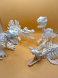 3D Printed Skeleton Dinosaur & Animal Figures | Choose Your Model | Desk Decor
