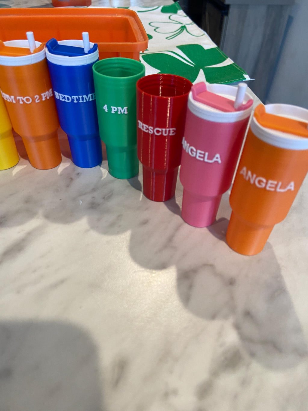 Custom Mini Tumbler Keychain: 3D Printed Pill Holder & Organizer