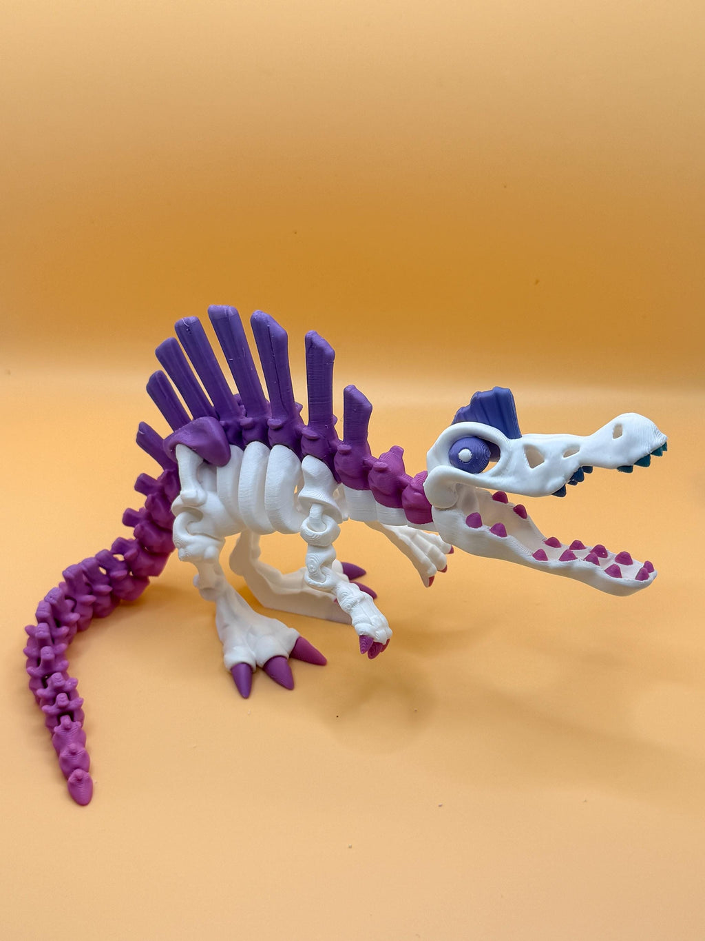Multicolor 3D Printed Skeleton Dinosaur & Animal Figures | Choose Your Model | Color Accent Bones