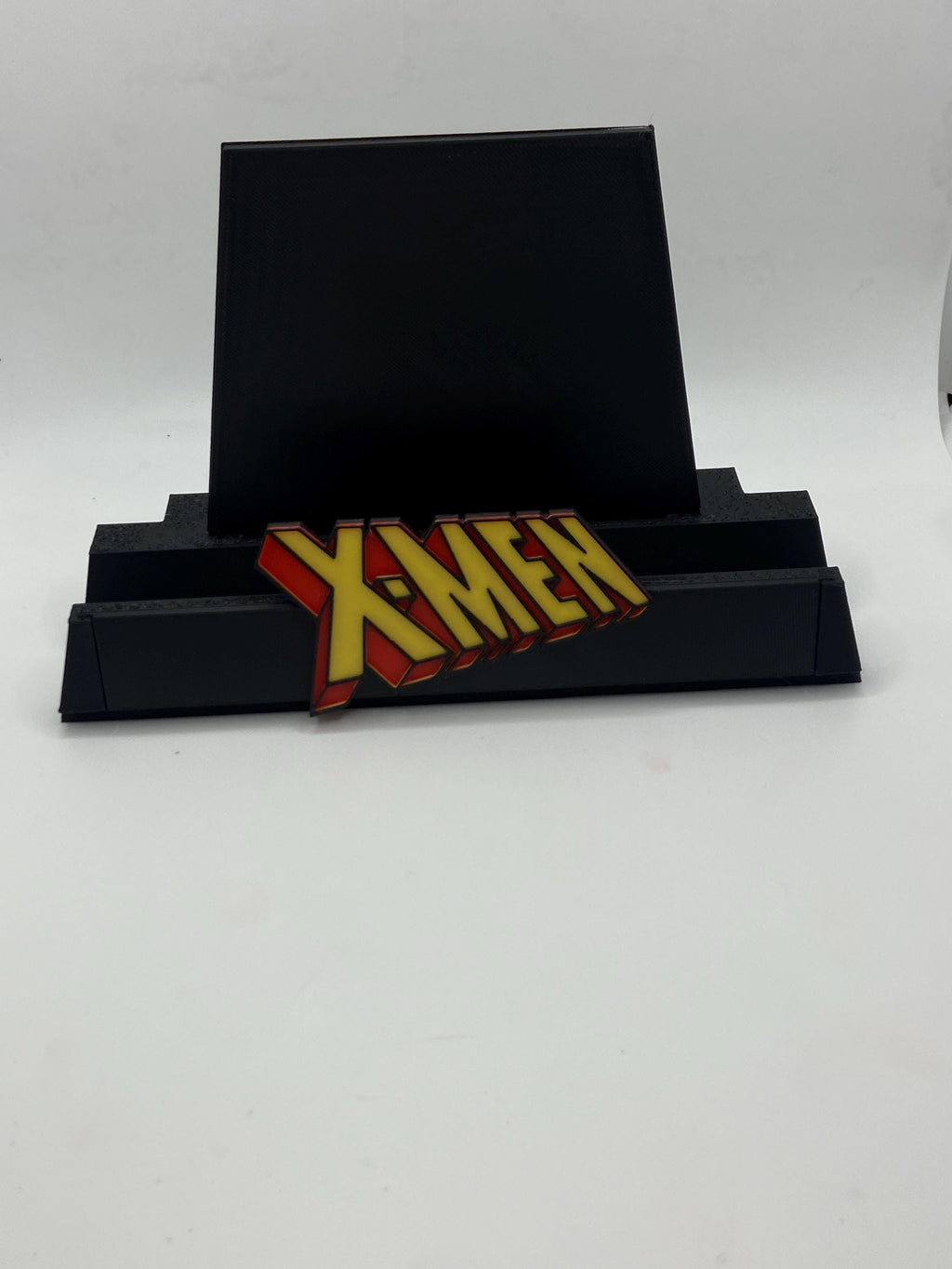 Interchangeable Comic Display Stand | 3D Printed Hero Logo Desk Stand