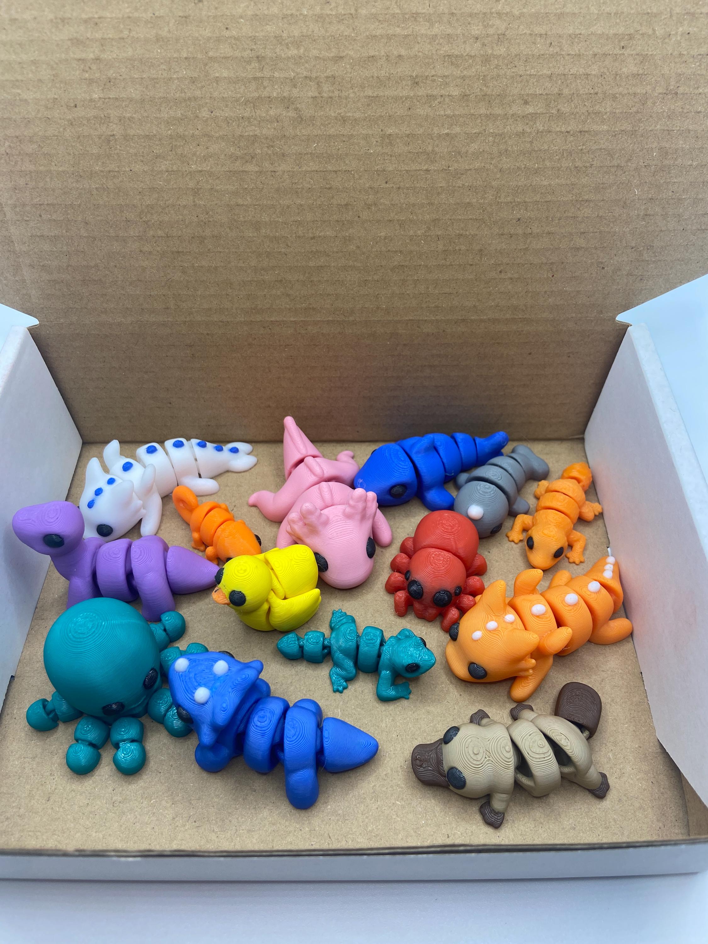 Articulating Mini Animals: Sensory Fidget Toys, Pocket Pals