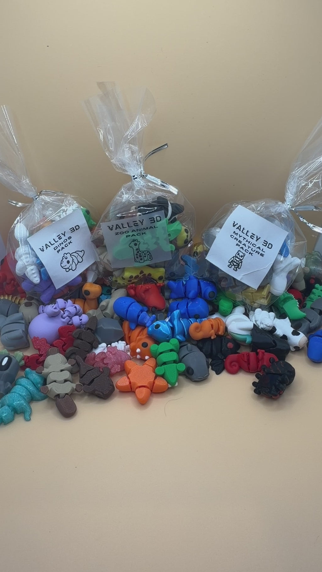 Articulating Mini Animals: Sensory Fidget Toys, Pocket Pals